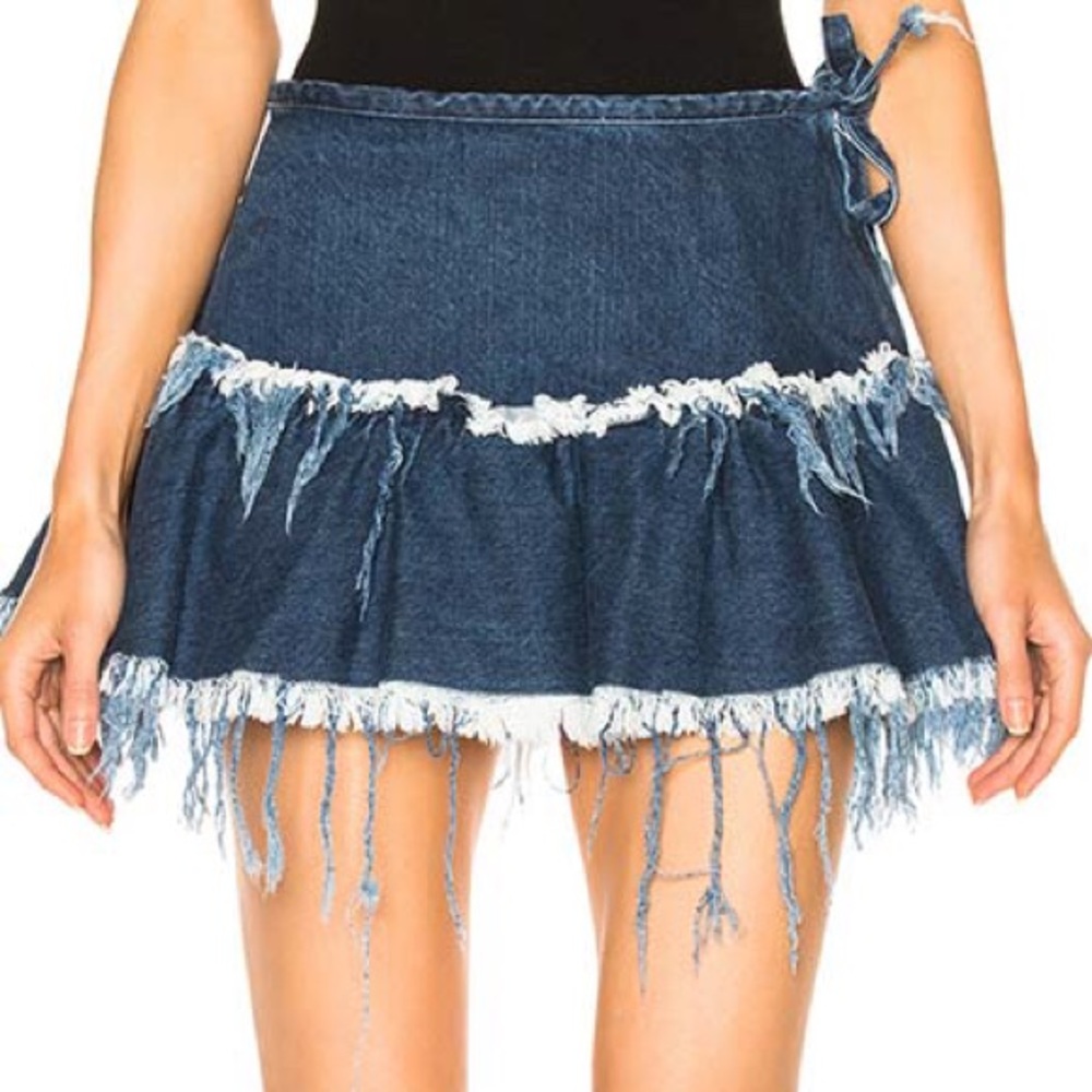 Marques Almeida Denim Mini Skirt